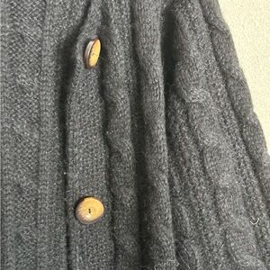 Doen black long cardigan sweater